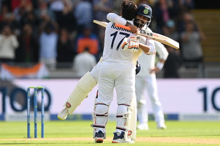ENG vs IND, 5th Test, Day 1: ऋषभ पंत के शानदार शतक से भारत ने पहले दिन खड़ा किया 338/7 का स्कोर